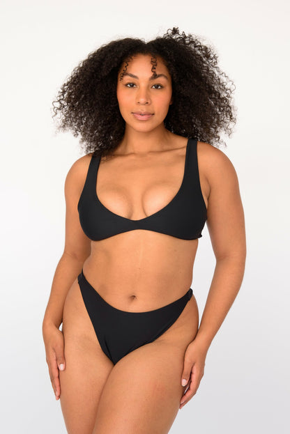 Sami Bikini Top in Black | Skatie
