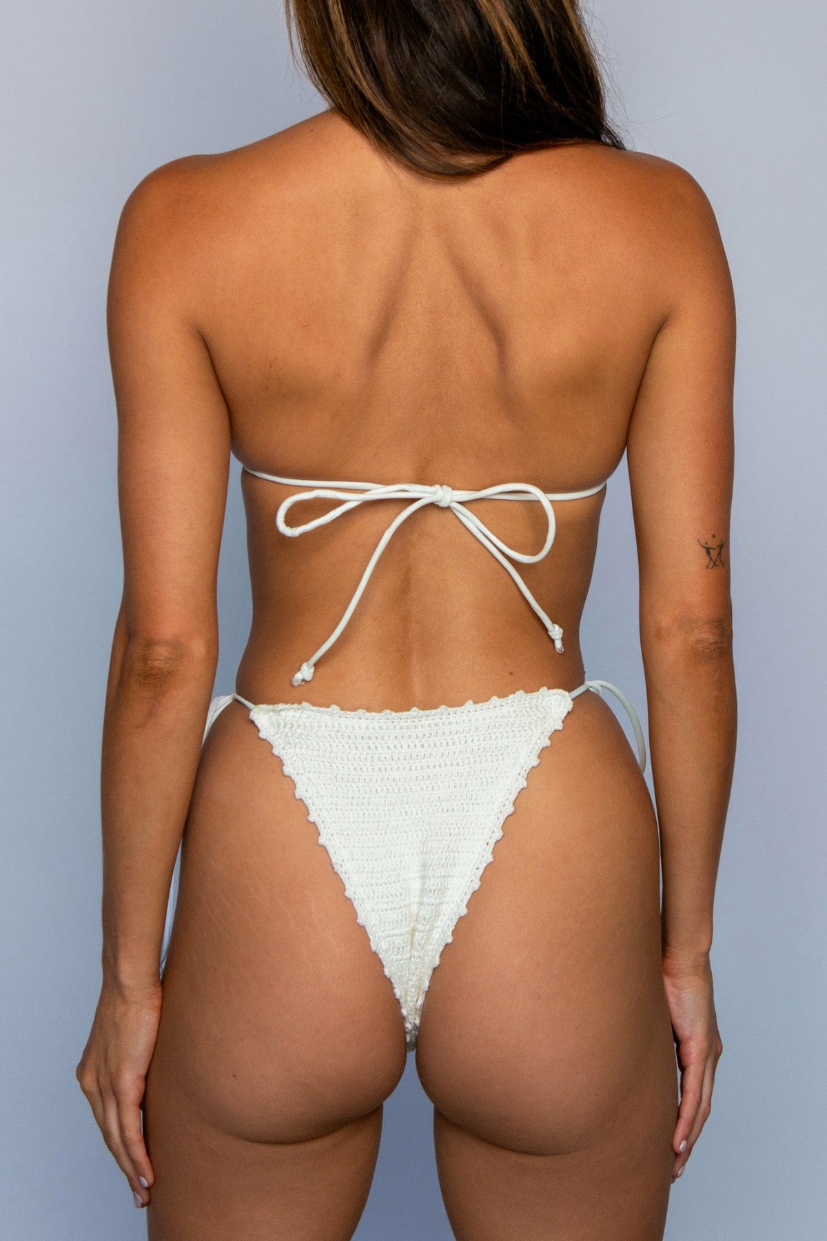 Ella Top in White Crochet | Skatie