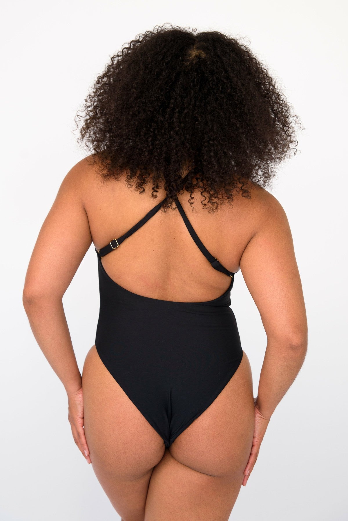 The Zoey One Piece Bathing Suit in Black | Skatie
