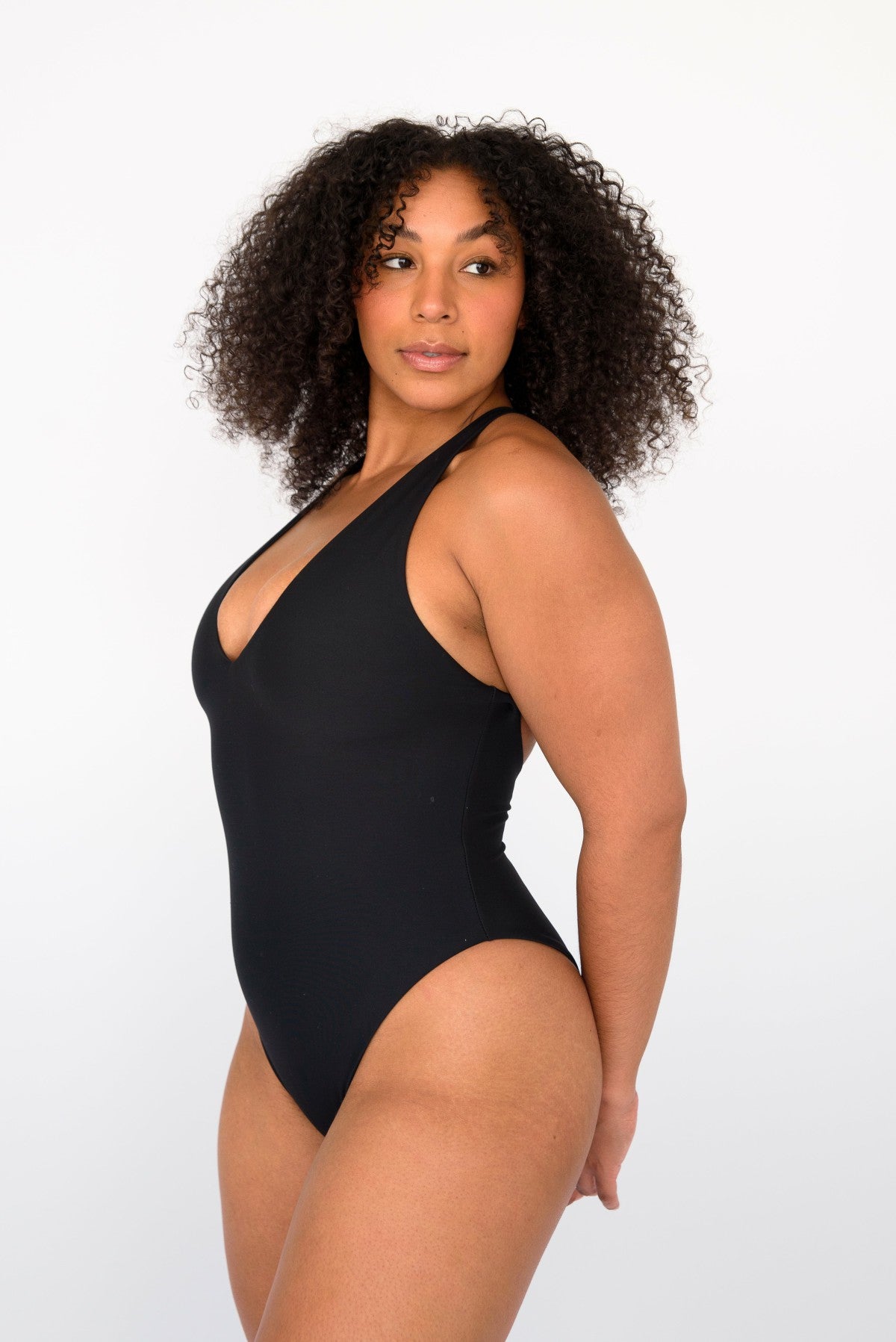 The Zoey One Piece Bathing Suit in Black | Skatie