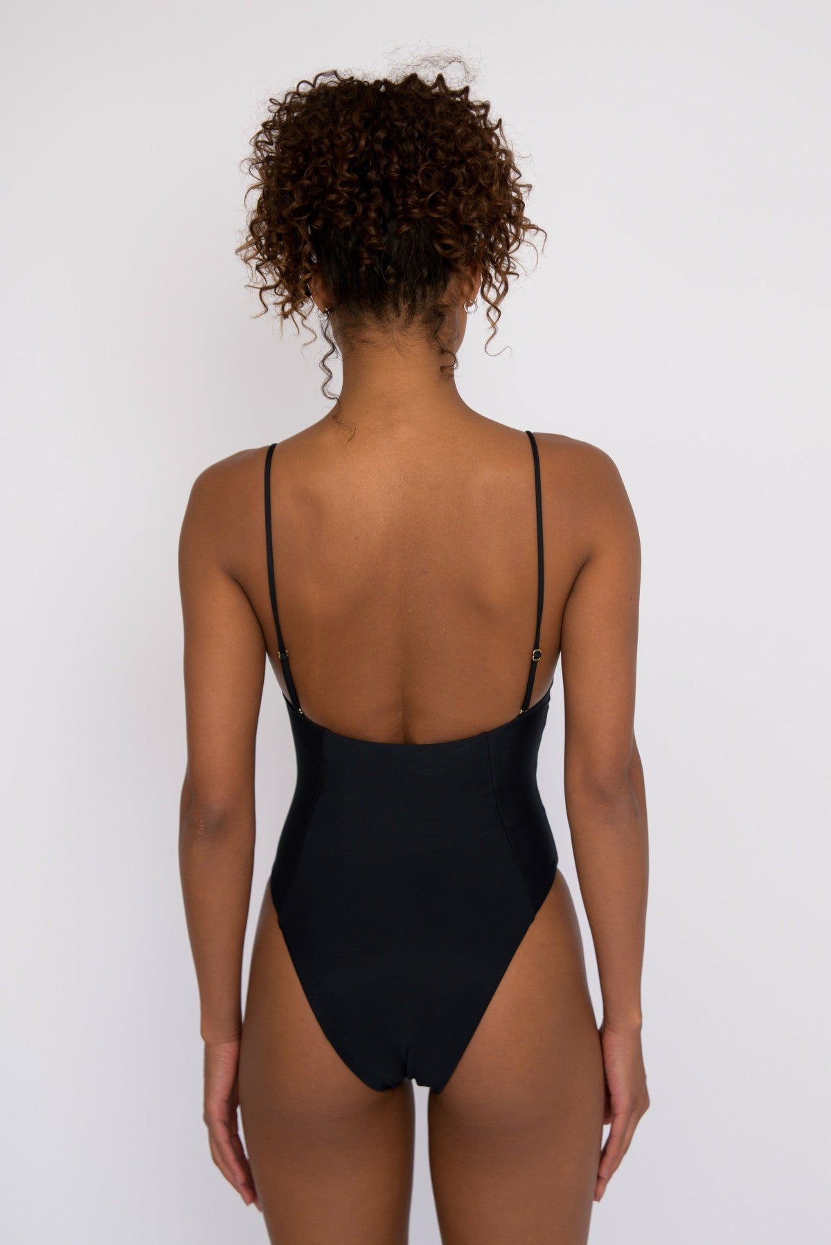The Rachel One Piece Bathing Suit in Black | Skatie