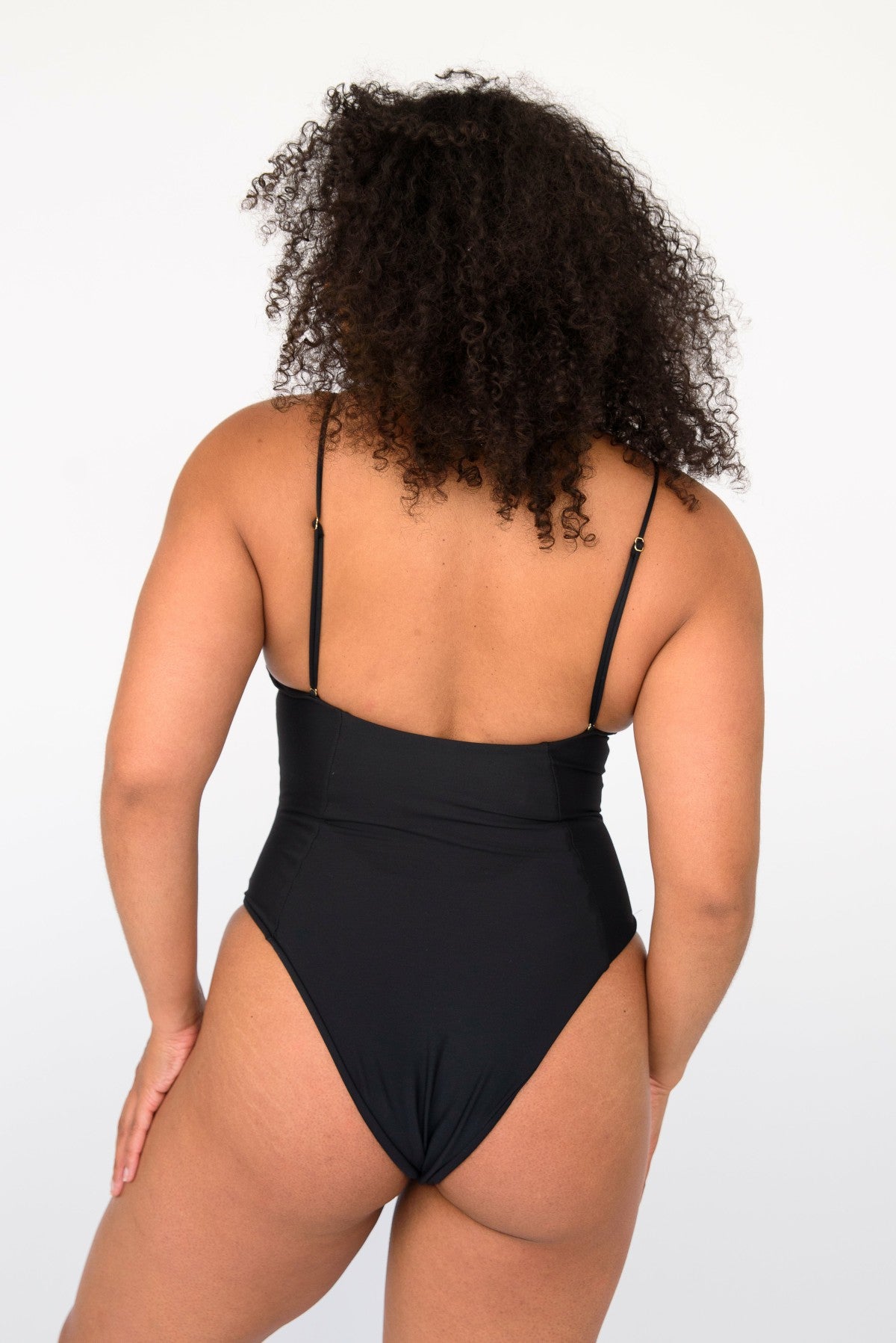The Rachel One Piece Bathing Suit in Black | Skatie