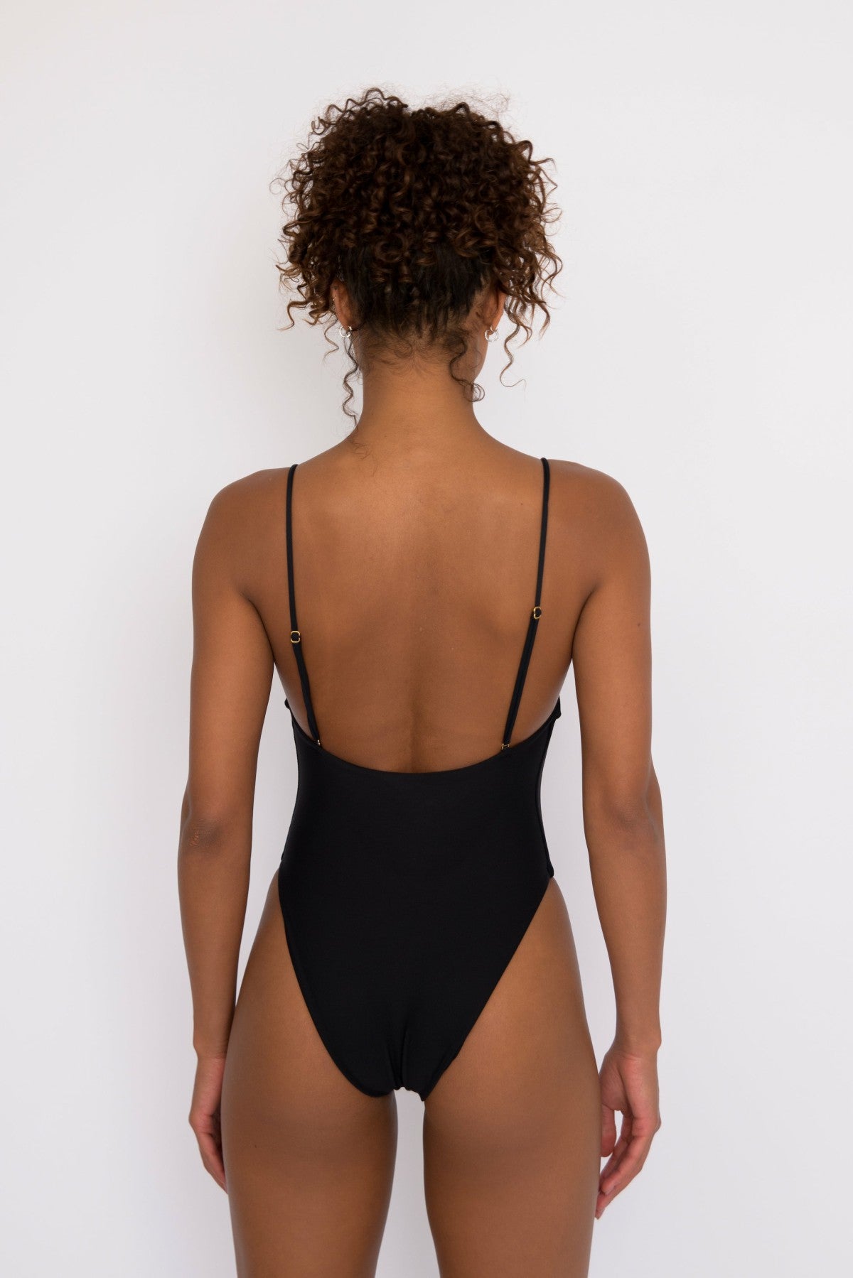The Resa One Piece Bathing Suit in Black | Skatie