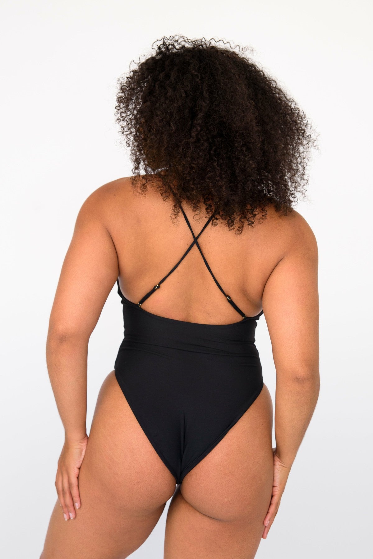 The Resa One Piece Bathing Suit in Black | Skatie