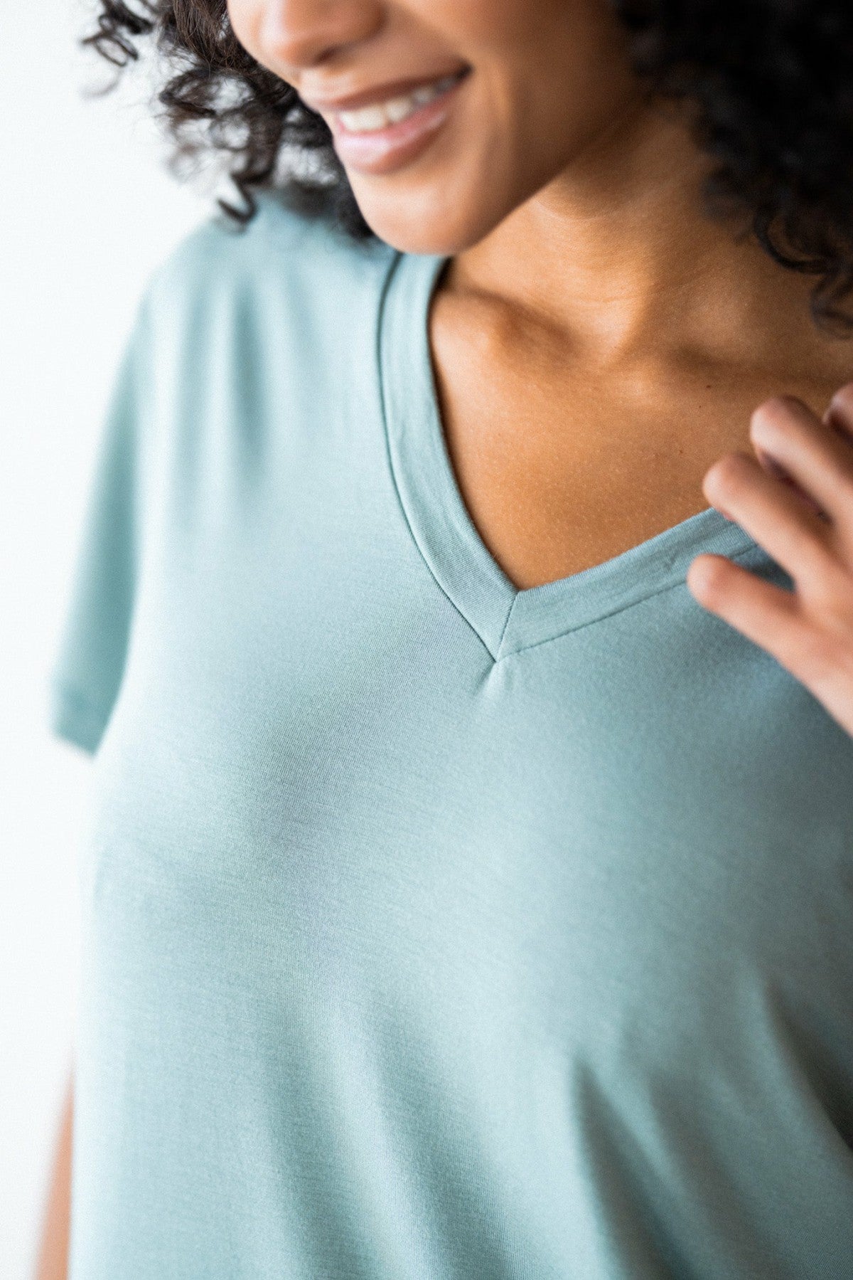 Hubby Tee Jersey in Sage | Skatie