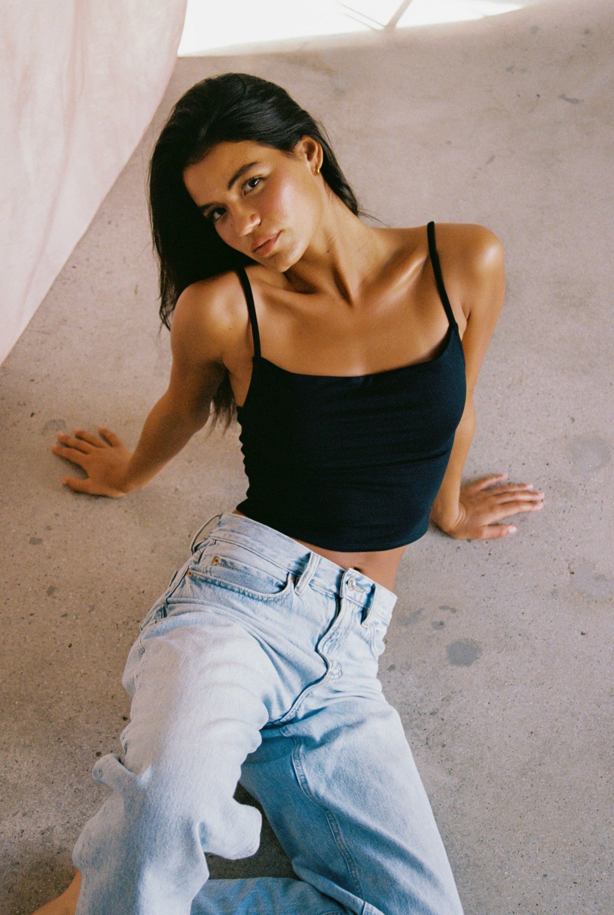Mila Top Jersey in Black | Skatie