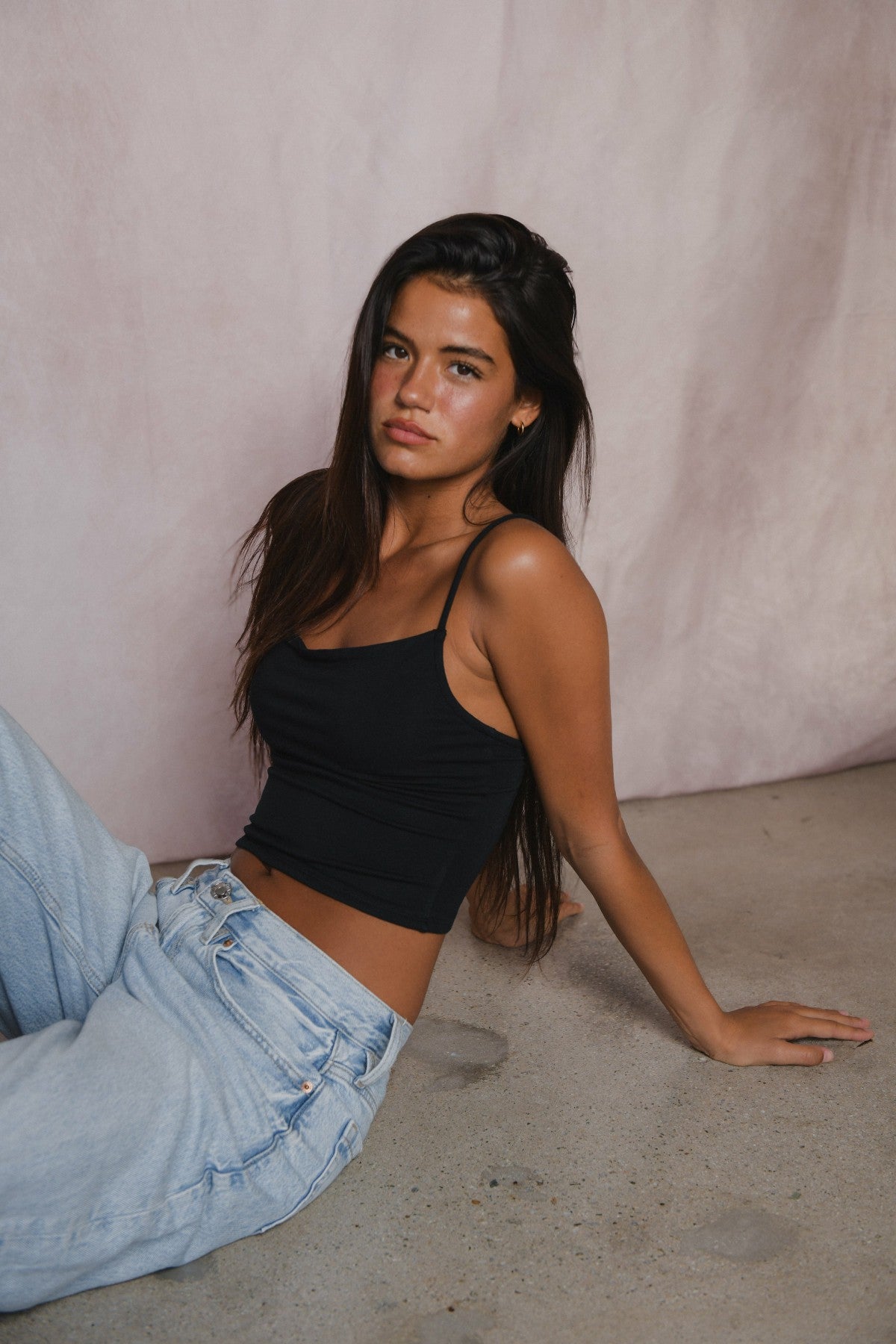 Mila Top Jersey in Black | Skatie
