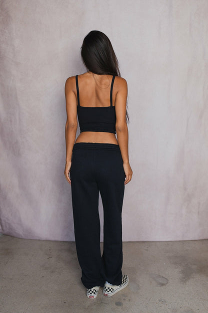 Perfect Tank Baby Ribbed in Black | Skatie