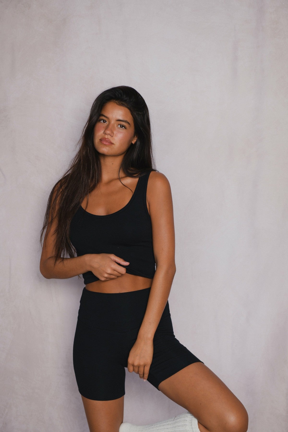 Stephanie Tank in Black | Skatie