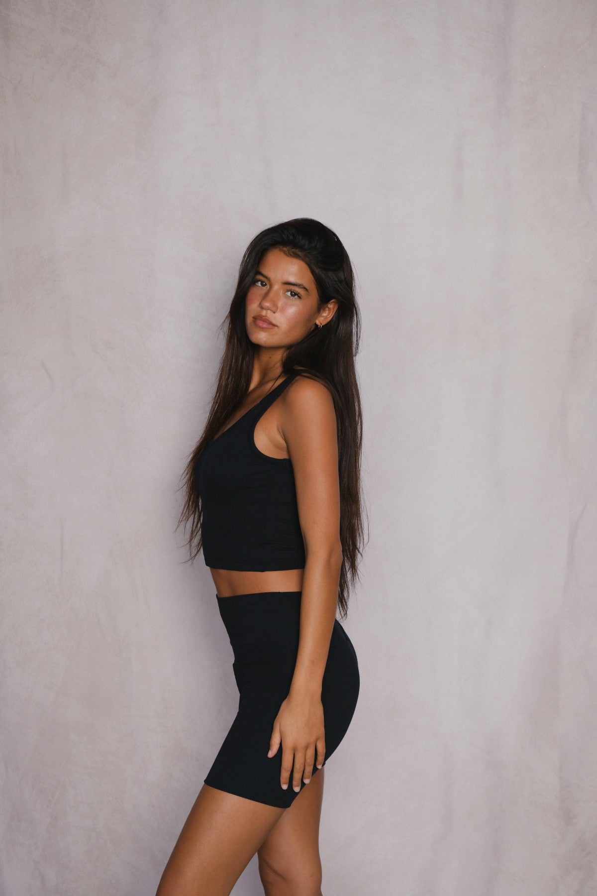 Stephanie Tank in Black | Skatie