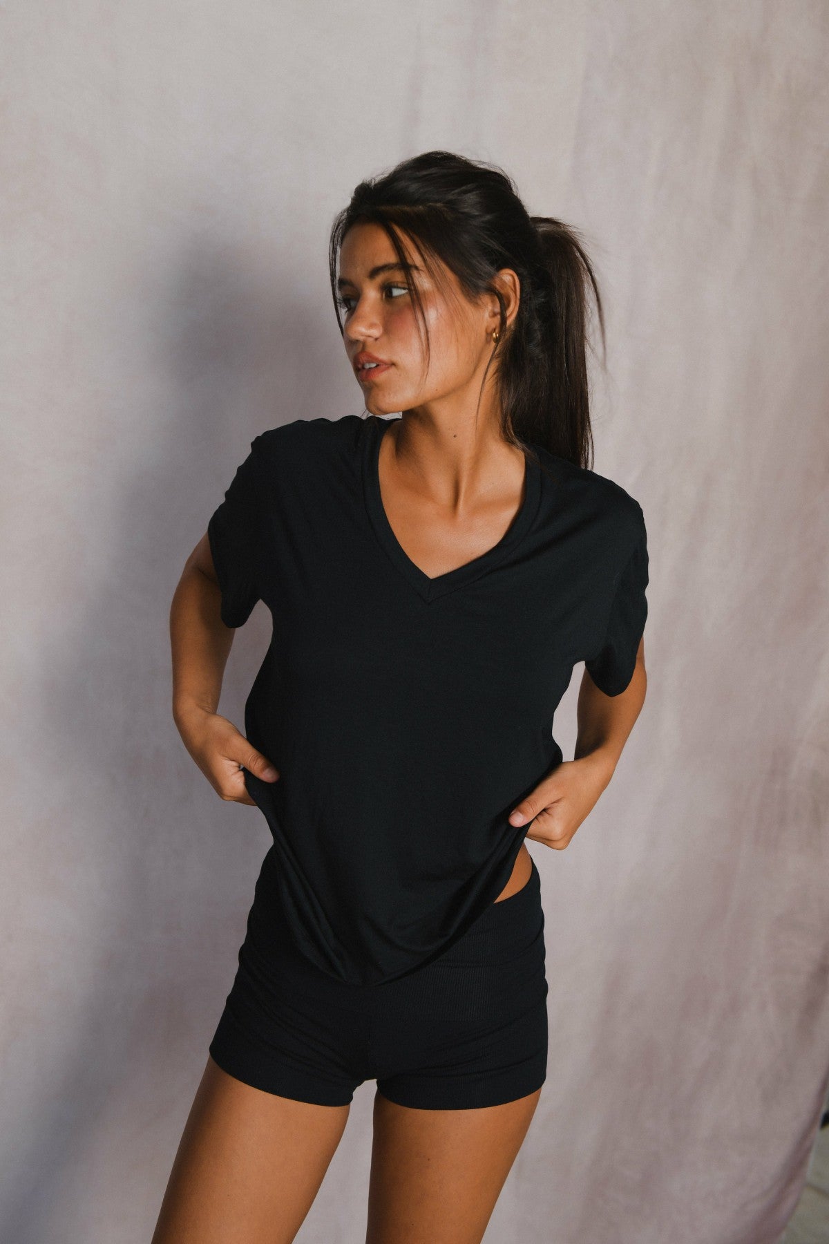 Hubby Tee Jersey in Black | Skatie