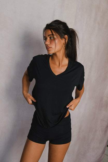 Hubby Tee Jersey in Black | Skatie