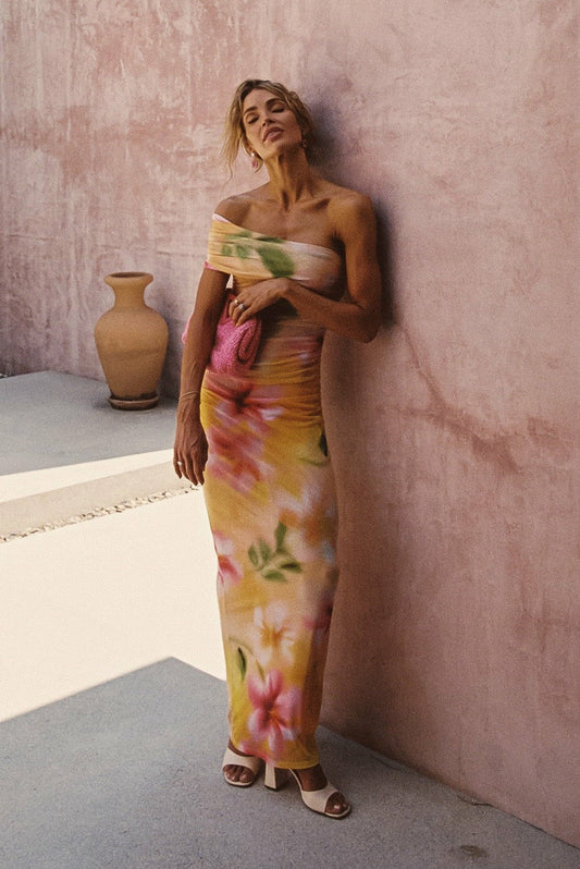 Caroline Maxi Dress in Plumeria | Skatie