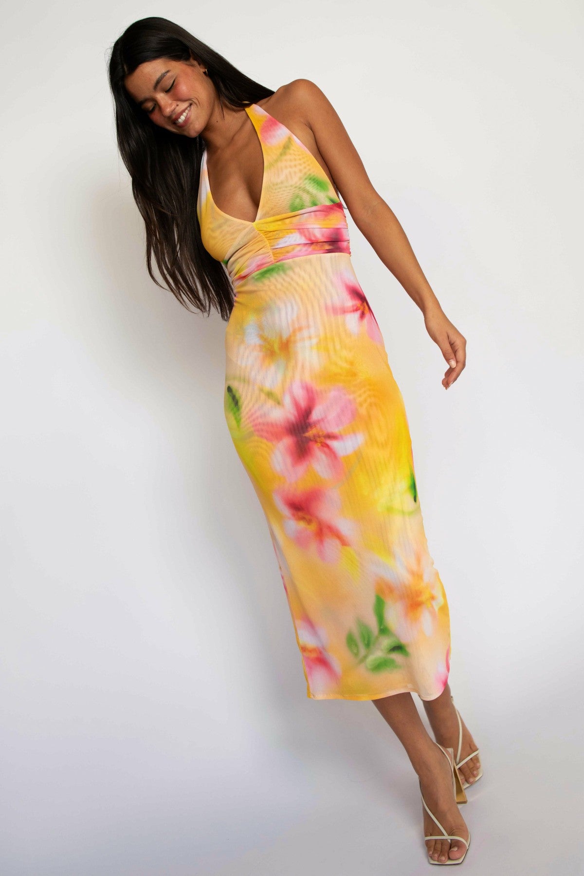 Alicia Midi Dress in Plumeria | Skatie