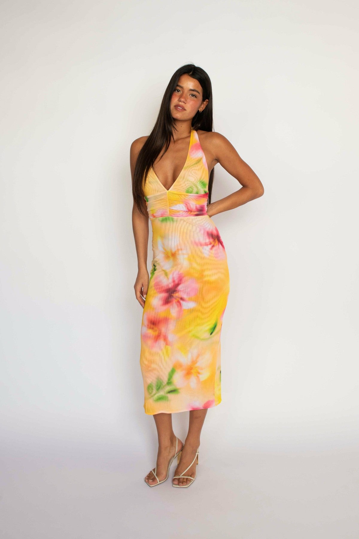 Alicia Midi Dress in Plumeria | Skatie