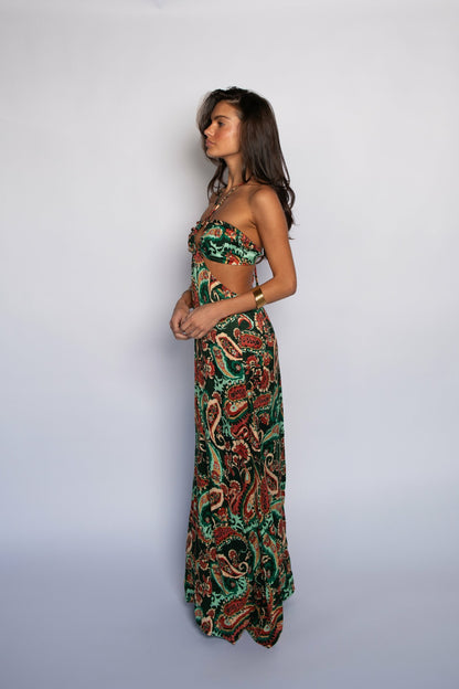 Kaia Dress Cupro Jacquard in Valencia | Skatie
