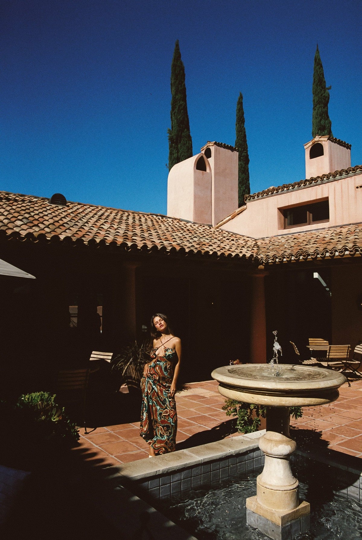 Kaia Dress Cupro Jacquard in Valencia | Skatie