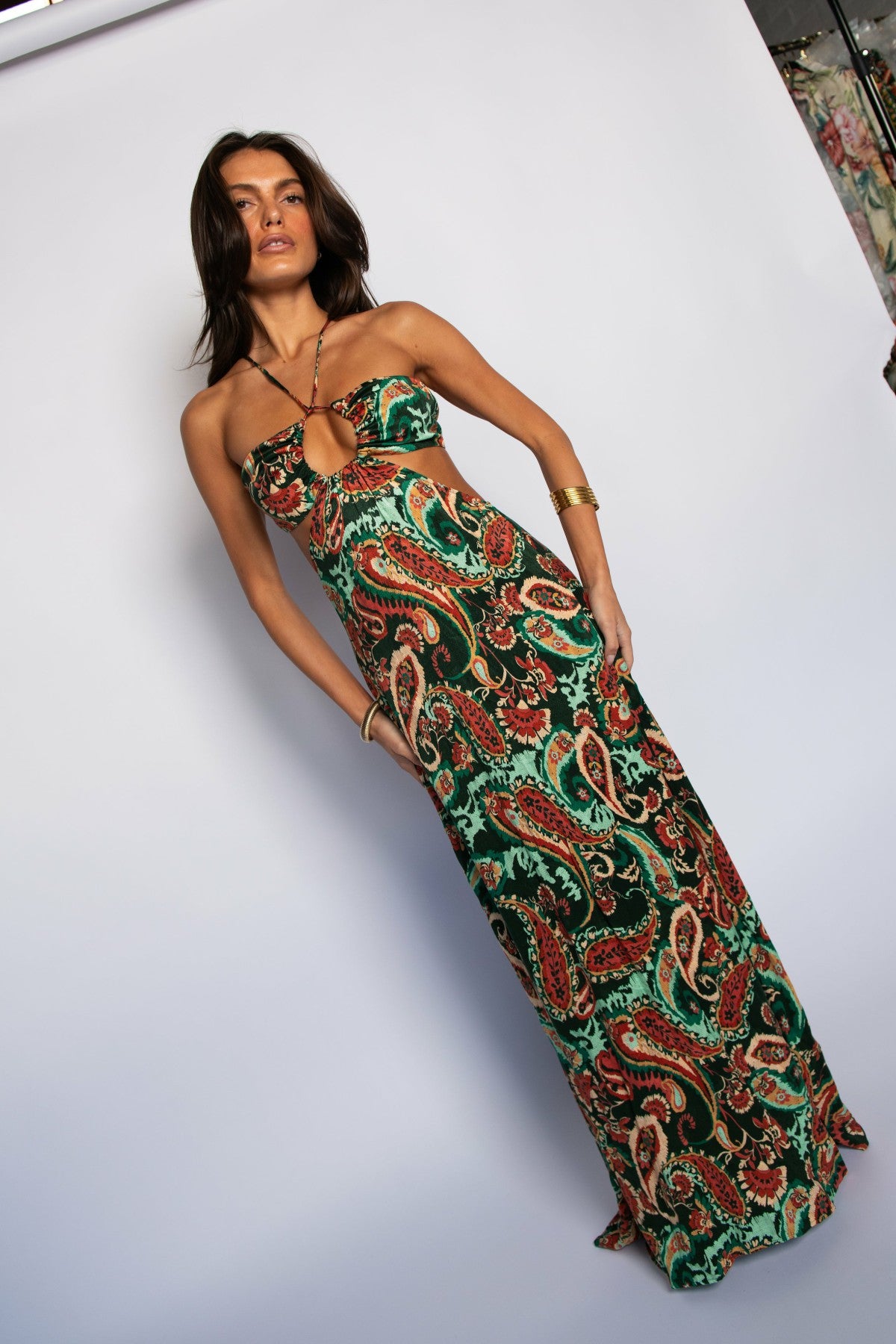 Kaia Dress Cupro Jacquard in Valencia | Skatie