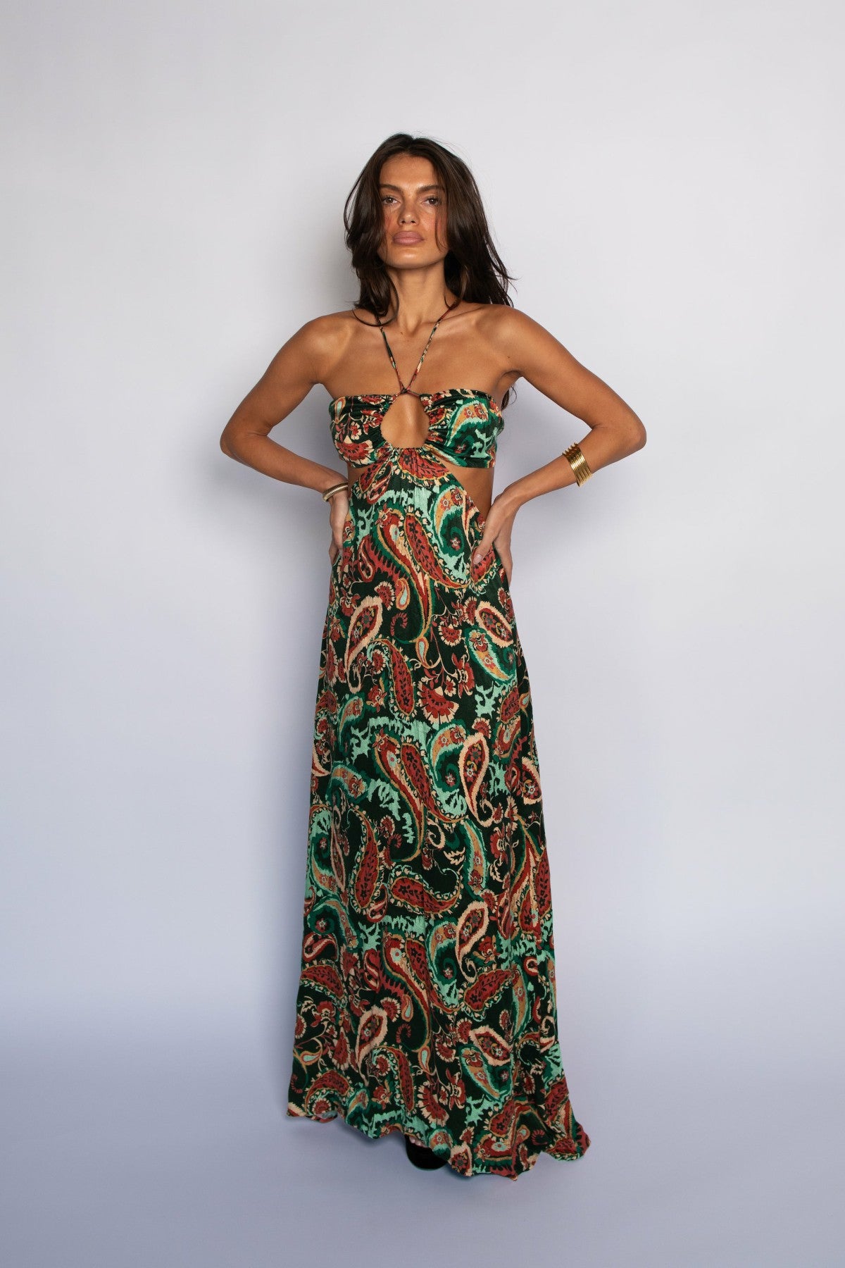 Kaia Dress Cupro Jacquard in Valencia | Skatie