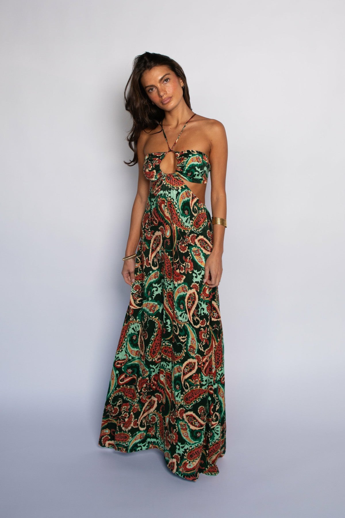 Kaia Dress Cupro Jacquard in Valencia | Skatie