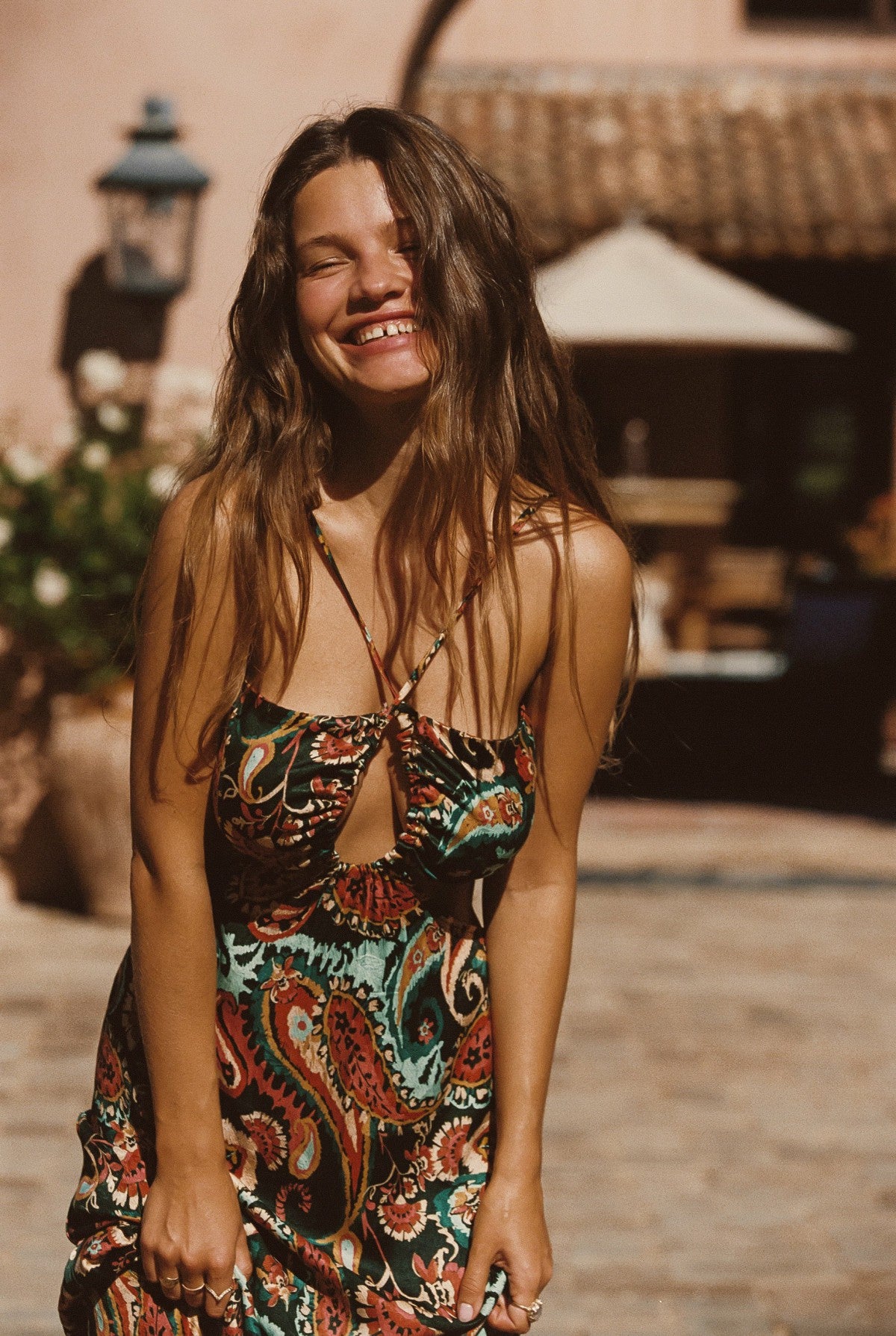 Kaia Dress Cupro Jacquard in Valencia | Skatie