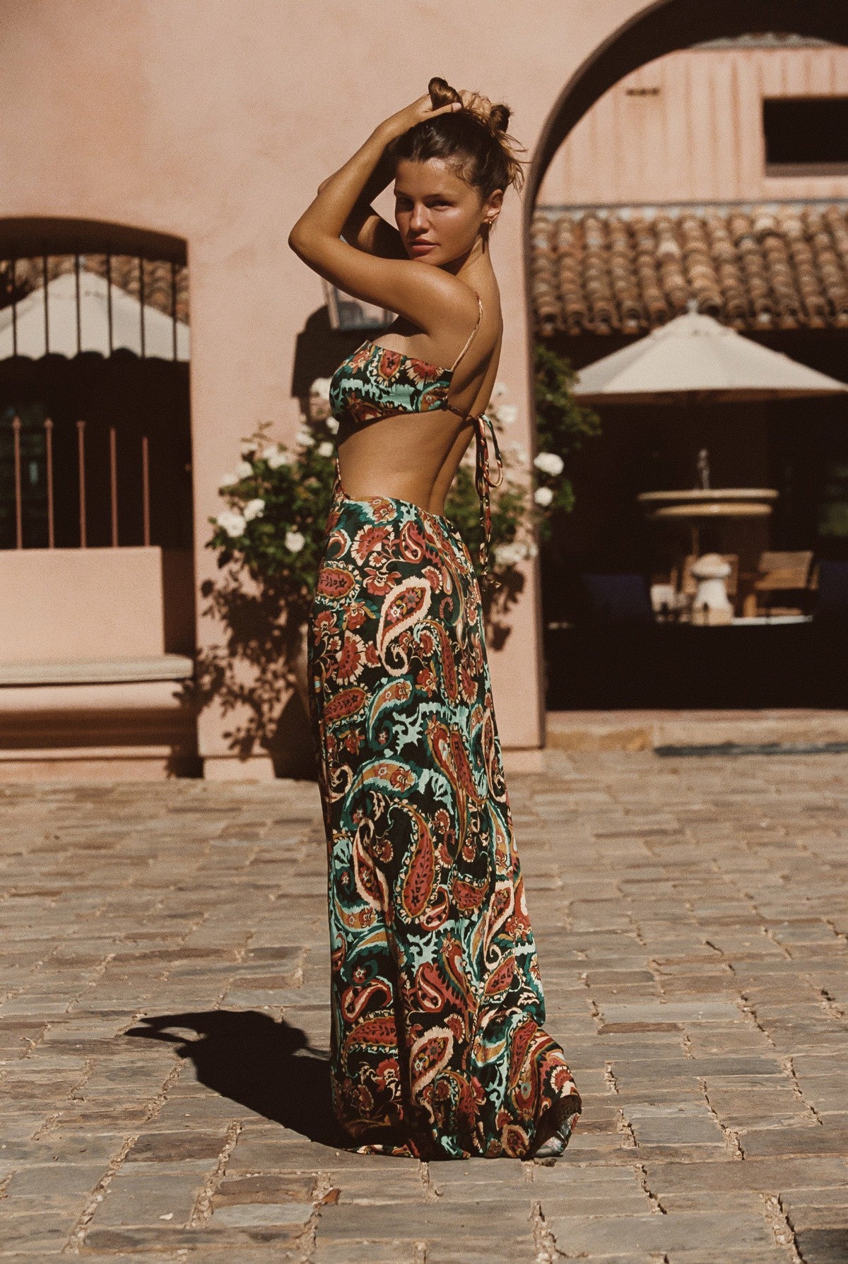 Kaia Dress Cupro Jacquard in Valencia | Skatie
