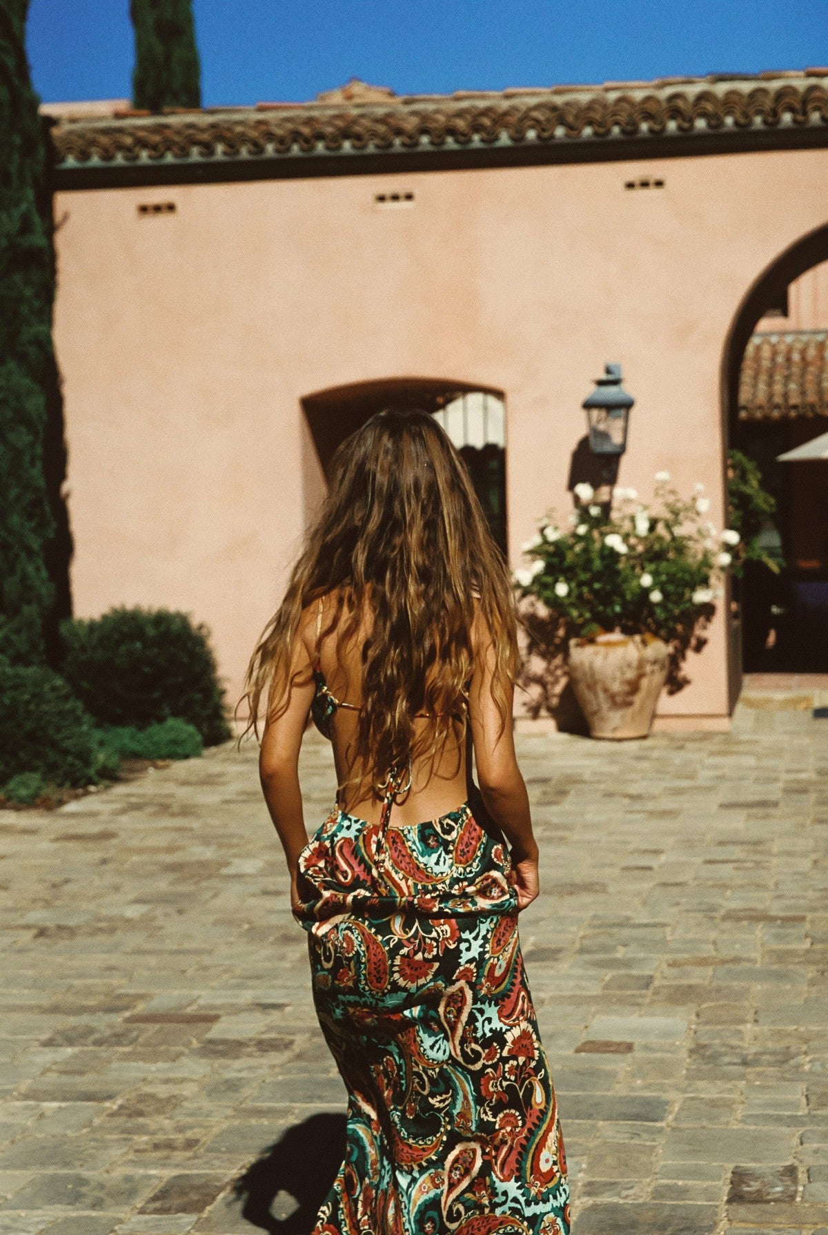 Kaia Dress Cupro Jacquard in Valencia | Skatie