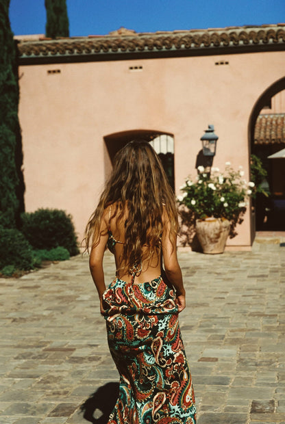 Kaia Dress Cupro Jacquard in Valencia | Skatie