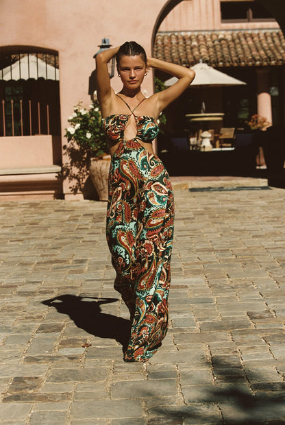 Kaia Dress Cupro Jacquard in Valencia | Skatie
