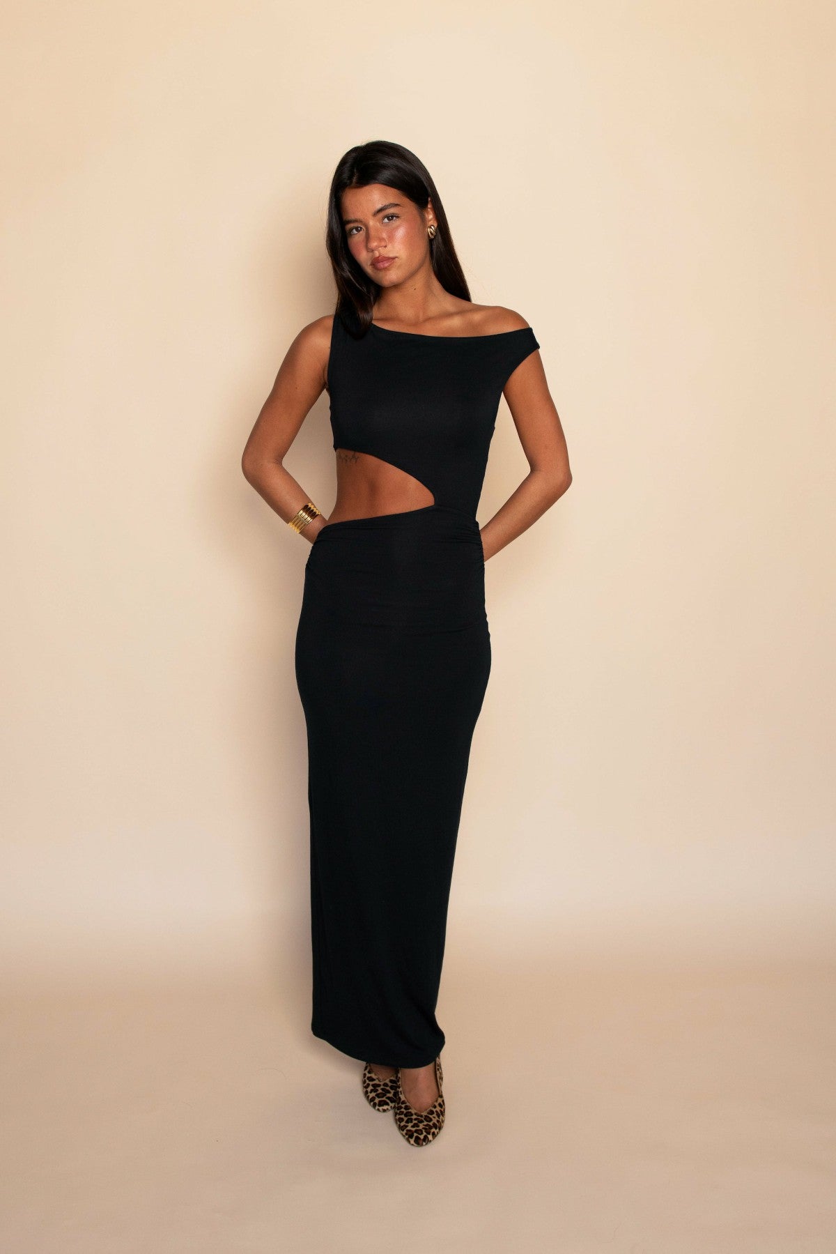 Ida Dress Jersey in Black | Skatie