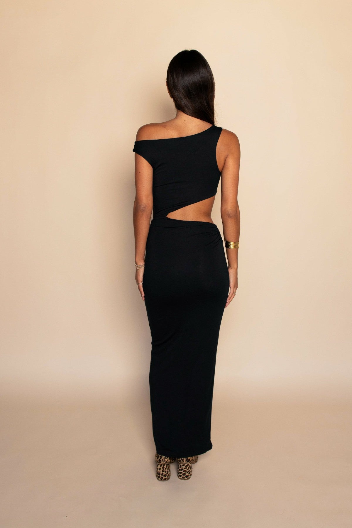 Ida Dress Jersey in Black | Skatie
