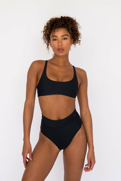 Scarlette Bikini Bottom in Black | Skatie