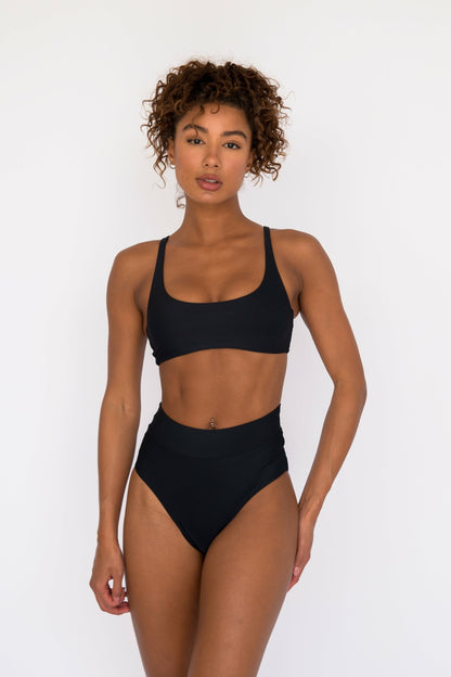 Mya Bikini Top in Black | Skatie