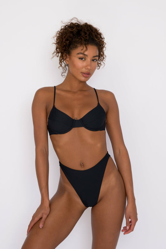 Kate Bikini Top in Black | Skatie