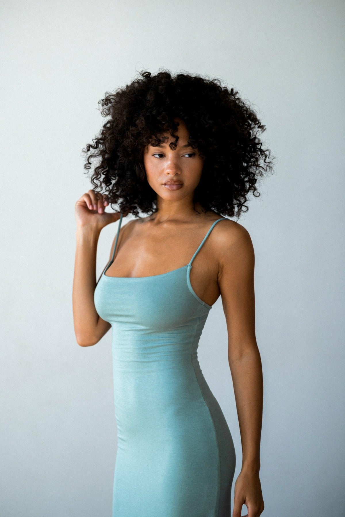 Samantha Maxi Dress Jersey in Sage | Skatie