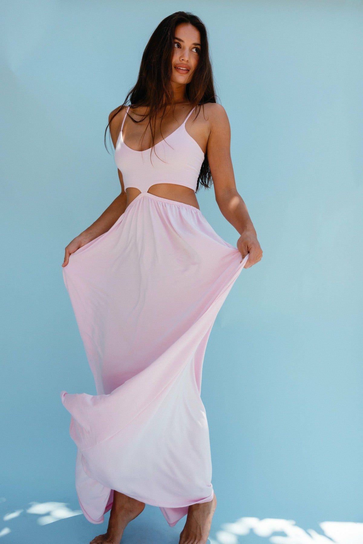 Liza Dress Jersey in Bubblegum | Skatie