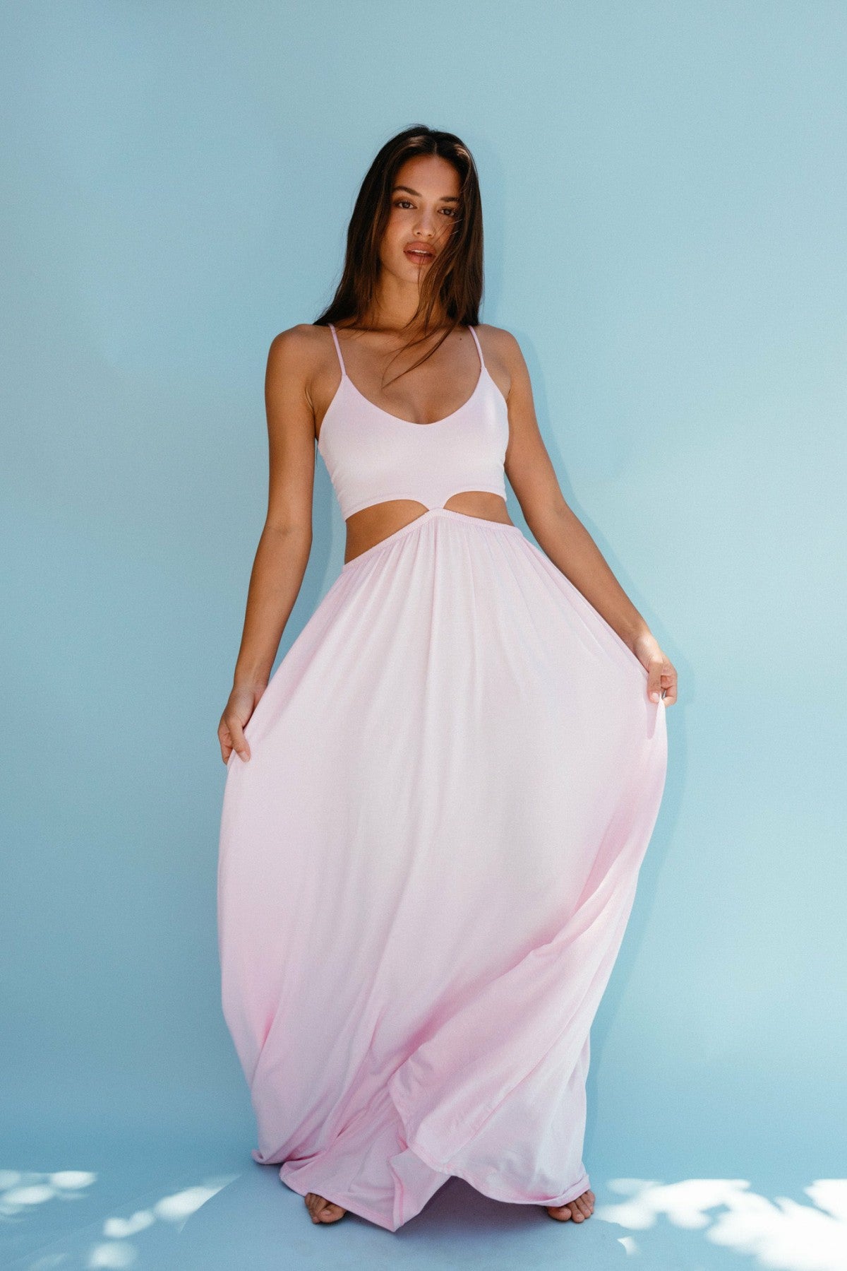 Liza Dress Jersey in Bubblegum | Skatie