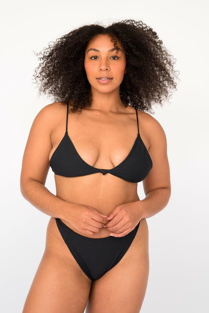 Sarah Bikini Top in Black | Skatie