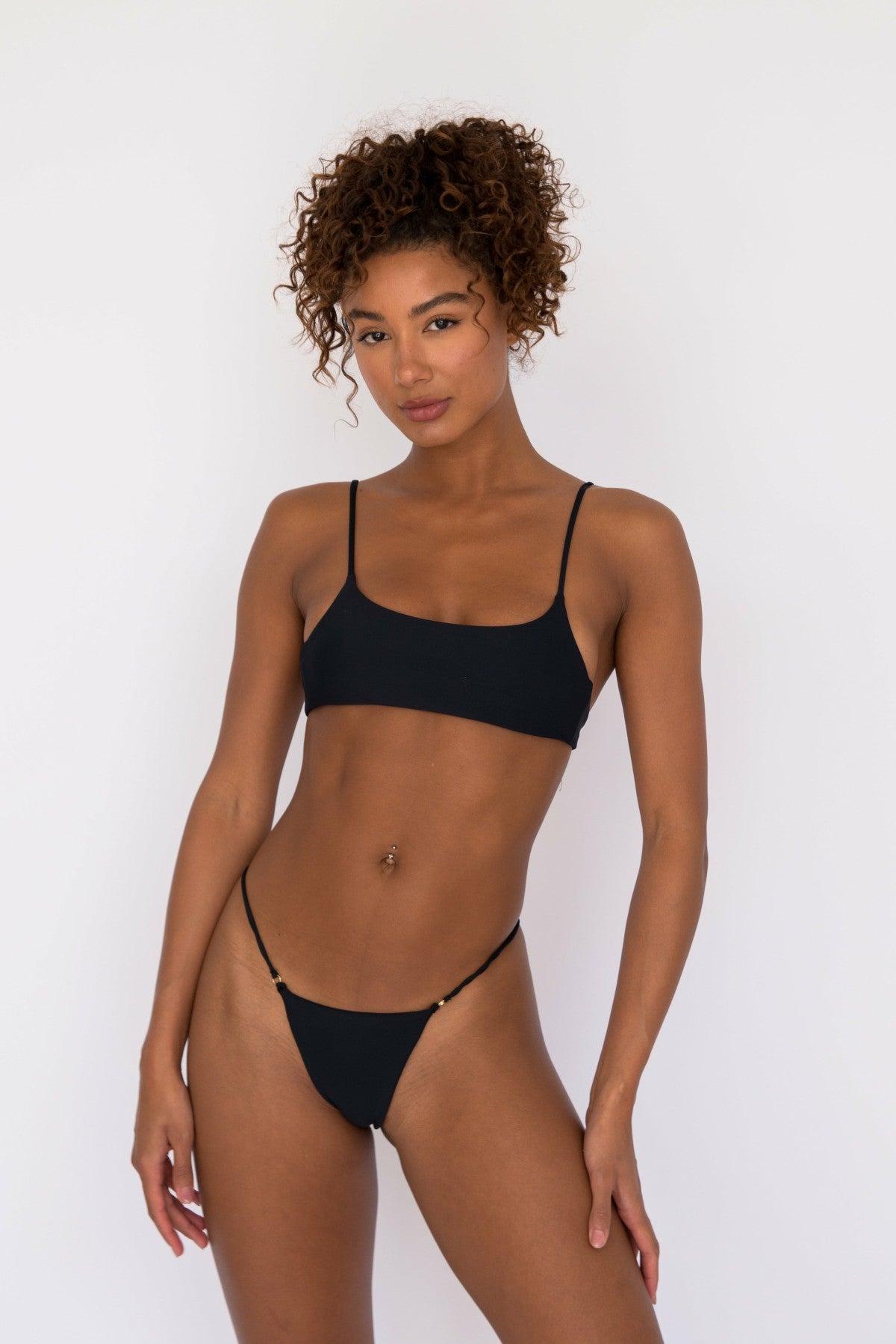 Maddie Bikini Top in Black | Skatie