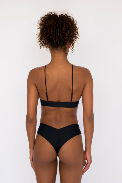 Jasmine Bikini Top in Black | Skatie
