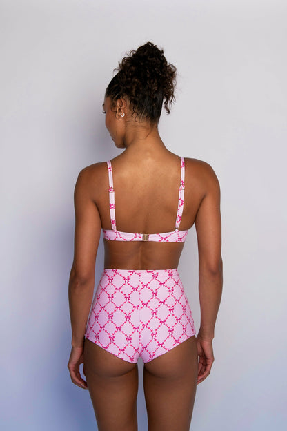 High Waist Bardot Bottom in Coquette | Skatie
